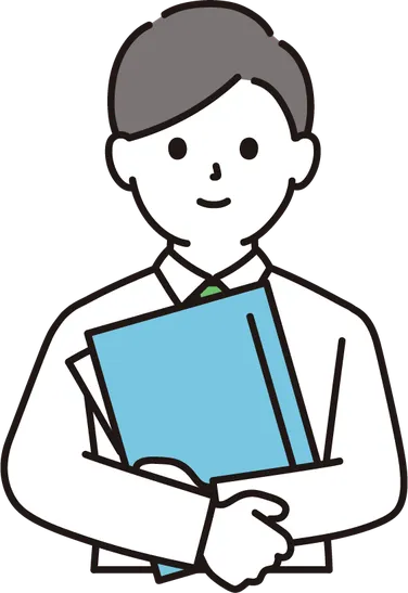 工学部 先輩のイラスト